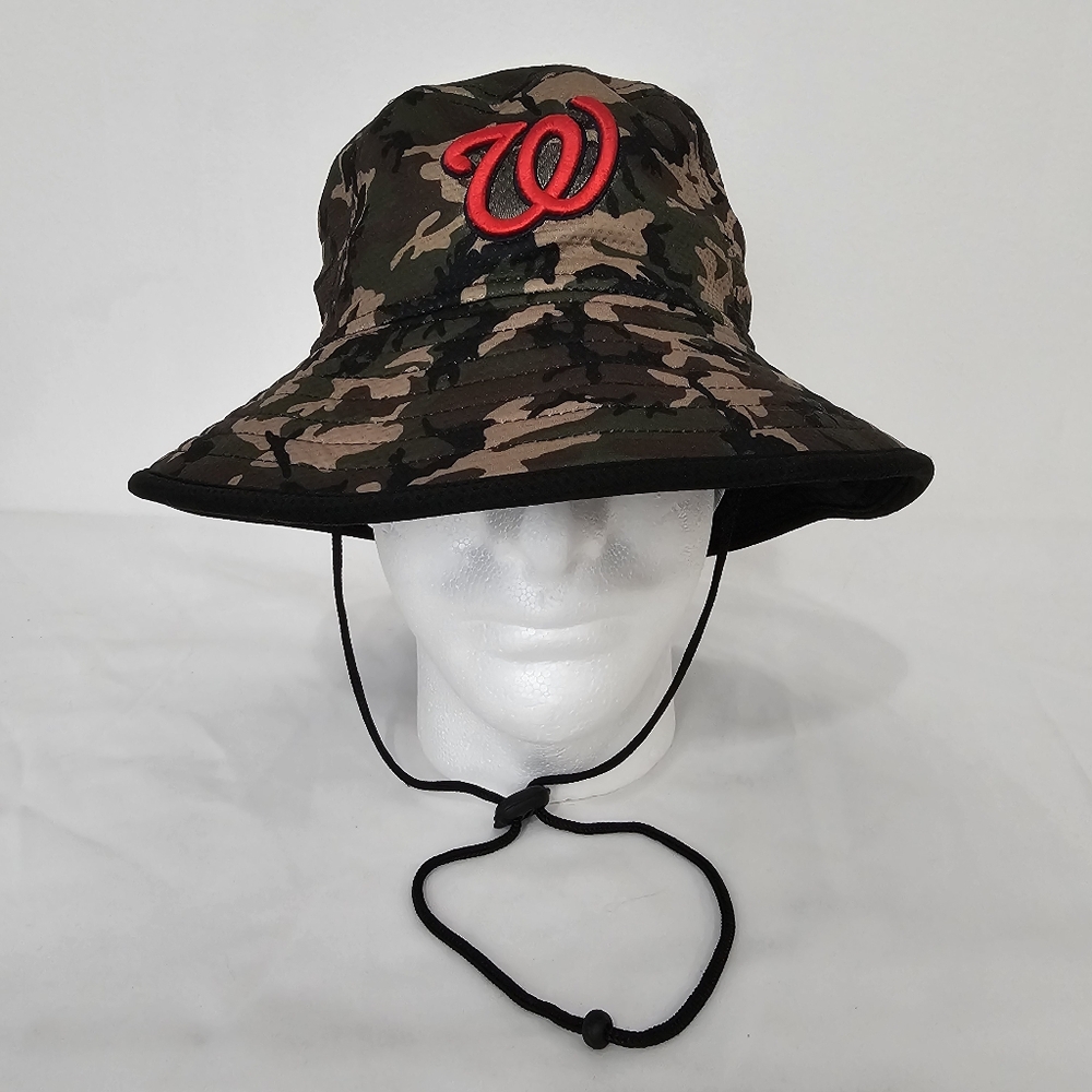 Washington Nationals New Era Camo bucket hat